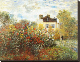 The Artist's Garden in Argenteuil Stretched Canvas Print