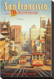 The Lindbergh Line, San Francisco, California Stretched Canvas Print