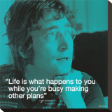 John Lennon: Life Stretched Canvas Print