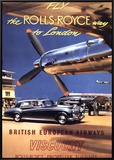 Fly the Rolls Royce way to London, 1953