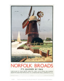 Norfolk Broads Windmill Art Print