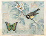 Bluebird and Butterfly