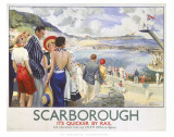Buy Scarborough, It's Quicker by Rail at AllPosters.com