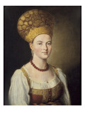 Buy Portrait of Woman in Russian Costume at AllPosters.com
