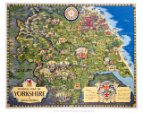 Pictorial Map of Yorkshire