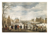 Winter Landscape with Skaters