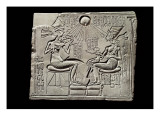 Amenhotep IV with Nefertiti and their Children