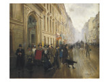 Leaving the Conservatoire in Paris