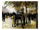 The Boulevards, Evening in Front of the Cafe Napolitain