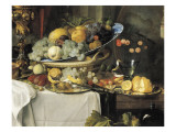 Fruits and Dinner Service on a Table