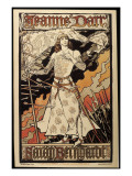 Buy Poster Announcing the Performance of Joan of Arc by Sarah Bernhardt in the Renaissance Theater at AllPosters.com