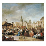 The Madrid Fair in the Plaza De La Cebeda Giclee Print