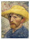 Self-Portrait with a Straw Hat