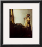 Buy Woman with a Pearl Necklace, c.1664 at AllPosters.com