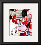 Henrik Zetterberg with the Stanley Cup Game 6 of the 2008 NHL Stanley Cup Finals; #27