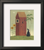 Outhouse with Dog