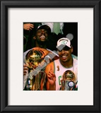 Kevin Garnett & Paul Pierce, Game Six of the 2008 NBA Finals With Trophies