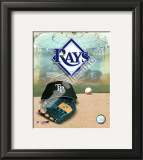 2008 Tampa Bay Rays Team Logo Framed Photographic Print