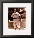 Phil Rizzuto - Holding bat across legs, posed sepia