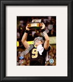 Drew Brees 2009 With NFC Championship Trophy