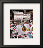 Dustin Byfuglien with the 2009-10 Stanley Cup