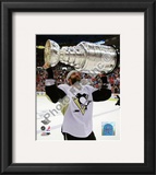 Maxime Talbot Game 7 - 2008-09 NHL Stanley Cup Finals With Stanley Cup Trophy