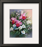 Hummingbirds with Lilies