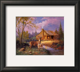 Deer Near Cabin