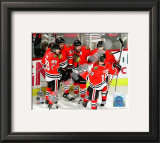 Kane, Byfuglien, Sharp, Keith, & Toews Celebrate Byfuglien