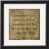 Sometimes God Calms