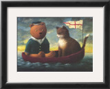 Teddy in a Boat
