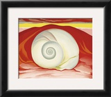 Red Hills with White Shell, c.1938 Framed Art Print