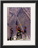 Firemen Raising The Flag At Wtc