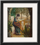 Madame Monet Embroidering, 1875