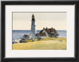 Lighthouse and Buildings, Portland Head, Cape Elizabeth, Maine, c.1927 Framed Art Print