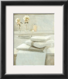 Buy Towels and Flowers on Shelf at AllPosters.com