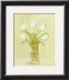 Buy White Tulips in Square Vase at AllPosters.com