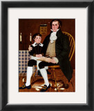 Primitive Portraits IV Framed Art Print