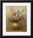Buy Bouquet dans un vase de gres at AllPosters.com