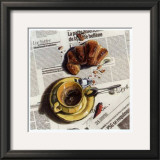 Buy Cafe et Croissant at AllPosters.com