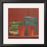 Buy Vaisselle Sur Fond Rouge at AllPosters.com