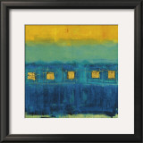 Blue Train Framed Art Print