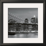 Buy Downtown Manhattan and Brooklyn Bridge at AllPosters.com