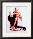 Pin-Up Girl with Towel