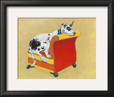 Great Dane on Orange