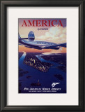 America by Clipper Framed Art Print