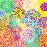 Circle Flowers I