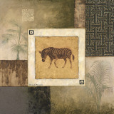 Zebra Woodcut