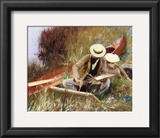 Out of Doors Study Framed Art Print
