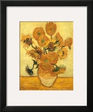 Buy Vase of Fifteen Sunflowers, c.1889 at AllPosters.com